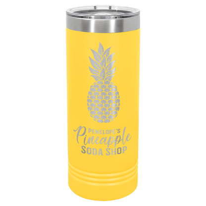 22 oz Skinny Tumbler with Slider Lid